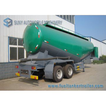 Bulk Cement Transport Semi Trailer 26000 L 2 Axis Bulk Powder Tanker Trailer